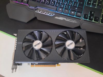 Лот: 15247149. Фото: 1. 4Gb Sapphire RX 580 Nitro. Видеокарты