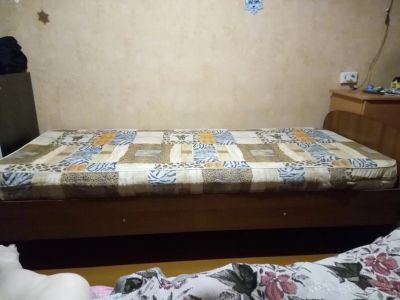 Лот: 10984848. Фото: 1. Кровать одноместная пружинный... Кровати