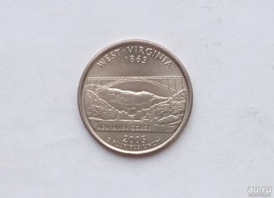 Лот: 18543046. Фото: 1. 25 центов 2005 США Западная Вирджиния. Америка