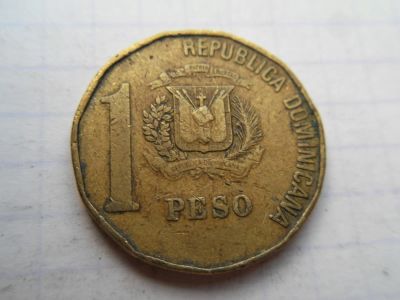 Лот: 7650935. Фото: 1. Доминикана 1 песо 1993. Америка
