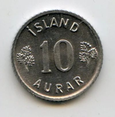 Лот: 4975419. Фото: 1. 10 Эйре Исландия 1974г. Европа