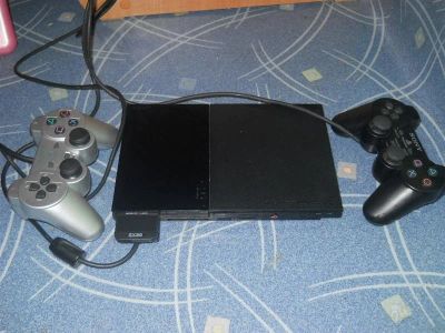 Лот: 1042211. Фото: 1. play station 2 slim чипованная... Игровые приставки, консоли