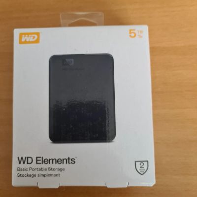 Лот: 18965302. Фото: 1. Внешний hdd Wd Elements 5tb. Внешние жесткие диски