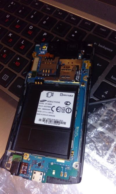 Лот: 6486694. Фото: 1. Материнская плата Samsung wave... Микросхемы и платы