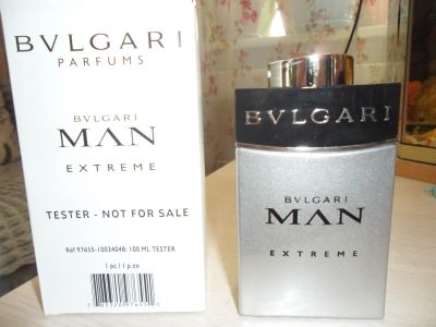 Лот: 16146471. Фото: 1. Tестер Bvlgari man Extreme for... Мужская парфюмерия