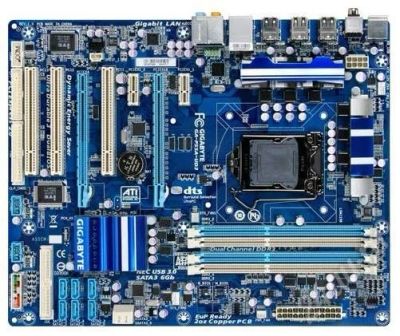 Лот: 710987. Фото: 1. Gigabyte LGA1156 GA-P55A-UD3. Материнские платы