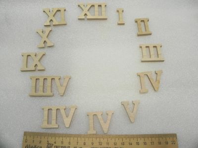 Лот: 19562527. Фото: 1. Цифры для часов из фанеры 5 мм... Материалы для ручной работы