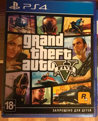 Лот: 10547494. Фото: 1. GTA 5 PS4 лицензионный диск. Игры для консолей