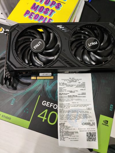 Лот: 21258293. Фото: 1. 8Gb Palit RTX 4060 Dual Гарантия... Видеокарты