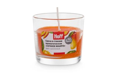 Лот: 23634837. Фото: 1. Свеча в стакане HOFF Сочное манго. Свечи