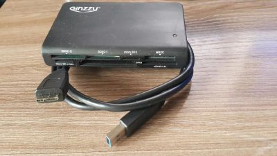 Лот: 5718697. Фото: 1. Картридер USB 3.0 Ginzzu GR-336B. Картридеры