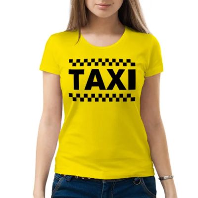 Лот: 6656934. Фото: 1. Женская футболка хлопок "Taxi... Футболки, топы и майки