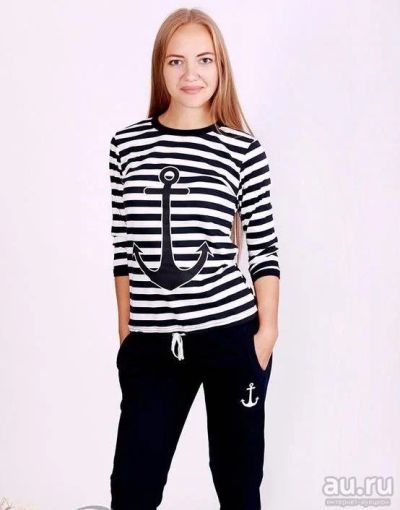 Лот: 9543747. Фото: 1. Женские штаны с манжетами и кофточка... Костюмы