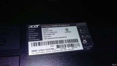 Лот: 13074652. Фото: 1. Большой ЖК LED-монитор 24" Acer... ЖК-мониторы