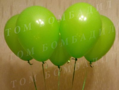 Лот: 6121229. Фото: 1. Шарики зеленые гелиевые 10"(25см... Воздушные шары