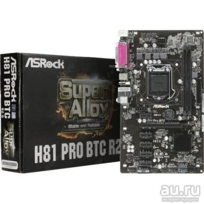 Лот: 15709362. Фото: 1. ASRock H81 Pro BTC + Celeron G1820... Комплекты запчастей
