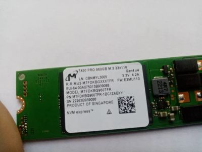 Лот: 18304573. Фото: 1. Серверный M.2 накопитель 960 ГБ... SSD-накопители