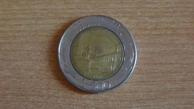 Лот: 23600972. Фото: 1. Италия 500 лир 1987. Европа