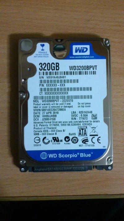 Лот: 4955891. Фото: 1. Жесткий диск 320Gb // SATA-II... Жёсткие диски (HDD)