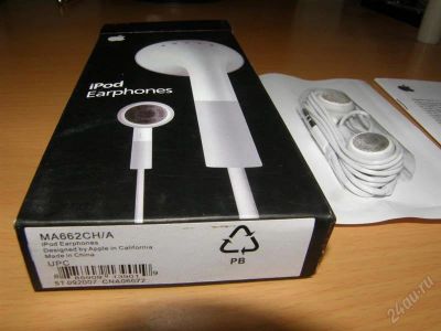 Лот: 1662885. Фото: 1. Оригинальные наушники для iPod... Красноярск