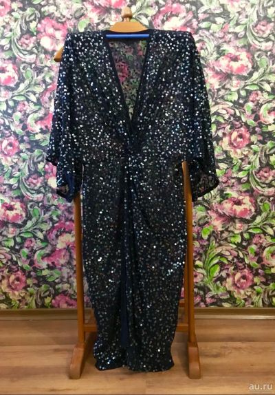 Лот: 13696374. Фото: 1. Платье-кимоно с пайетками Asos. Платья