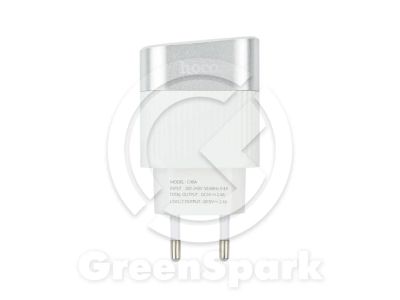 Лот: 14458510. Фото: 1. СЗУ HOCO C40A (2-USB/2.4A) (белый... Зарядные устройства, блоки питания, адаптеры сетевые для смартфонов
