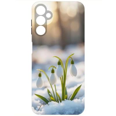 Лот: 25134810. Фото: 1. Чехол Krutoff Soft Case "Подснежники... Чехлы, бамперы