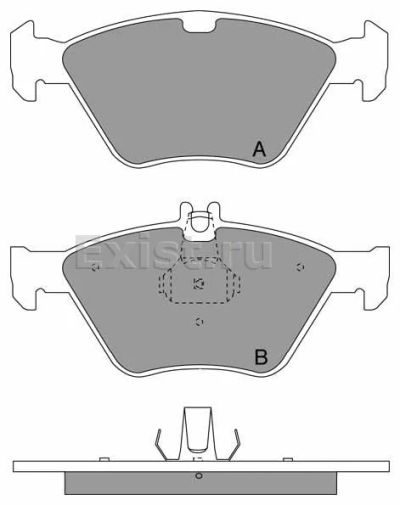 Лот: 7220284. Фото: 1. Колодки тормозные передние Siffert... Тормозная система