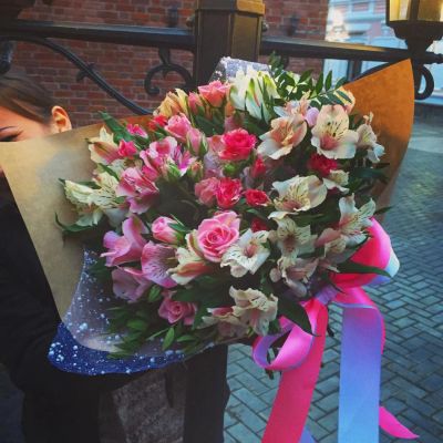 Лот: 8160425. Фото: 1. Сборный букет. Цветы на Щорса... Свежие цветы