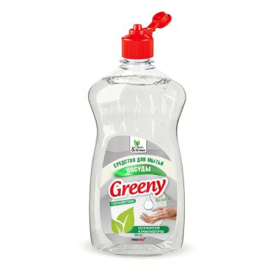 Лот: 20583458. Фото: 1. Средство для мытья посуды "Greeny... Бытовая химия