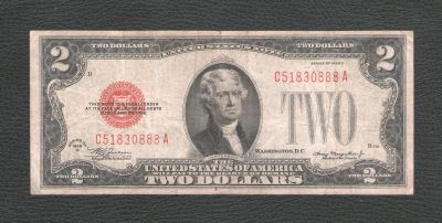 Лот: 17488730. Фото: 1. 2 доллара 1928 года (D). США --... Америка