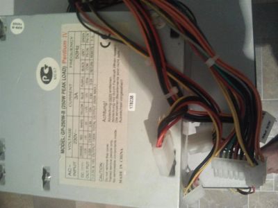Лот: 3394675. Фото: 1. Блок питания 250W, в рабочем состоянии. Корпуса, блоки питания