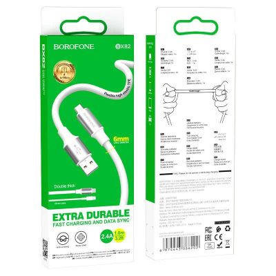 Лот: 22144121. Фото: 1. Кабель BOROFONE microUSB BX-82... Дата-кабели, переходники