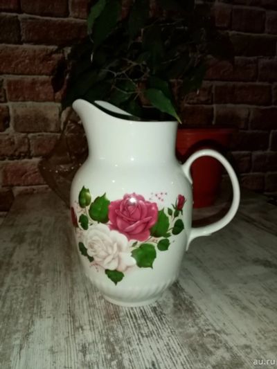 Лот: 17304049. Фото: 1. Кувшин для молока. Полонский фарфоровый... Кувшины, графины