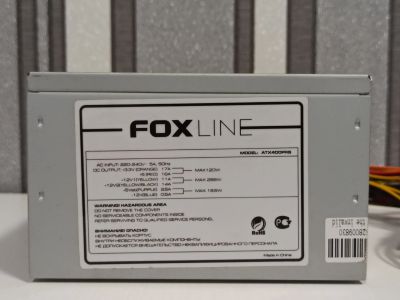 Лот: 17365582. Фото: 1. Блок питания FoxLIne 400W. Корпуса, блоки питания