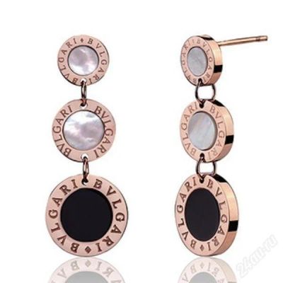 Лот: 1403492. Фото: 1. Серьги Bvlgari. 18К напыление... Серьги, каффы