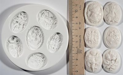 Лот: 3488465. Фото: 1. Силиконовая форма - Камеи. Лепка из полимерной глины