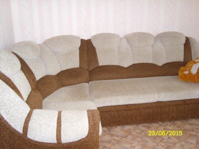 Лот: 5713136. Фото: 1. Угловой диван+кресло!!. Диваны