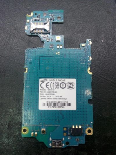 Лот: 10057888. Фото: 1. Основная плата Samsung i8160. Микросхемы и платы
