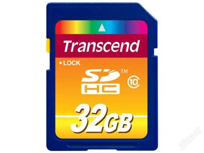 Лот: 1702627. Фото: 1. Карта памяти Transcend (SDHC... Карты памяти
