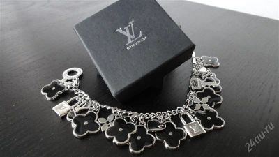 Лот: 1662525. Фото: 1. Браслет LV. "Черные цветы". Браслеты