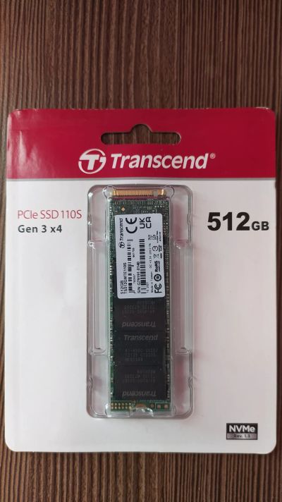 Лот: 19510430. Фото: 1. SSD NVMe Transcend 512Gb в упаковке. SSD-накопители