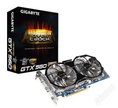 Лот: 2453465. Фото: 1. Видеокарта GIGABYTE GV-N56GSO-1GI. Видеокарты