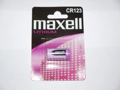 Лот: 9599290. Фото: 1. Элемент питания Maxell CR123-MX... Батарейки, аккумуляторы, элементы питания
