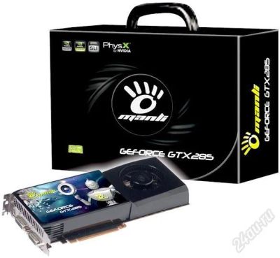 Лот: 790434. Фото: 1. Manli Geforce 285 GTX Гарантии... Видеокарты