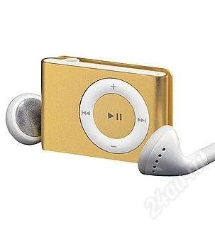 Лот: 1535642. Фото: 1. Ipod shuffle GOLD 1gb c рубля... Плееры