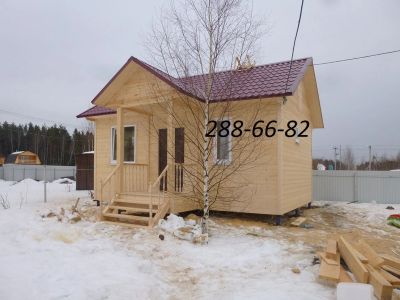 Лот: 11083118. Фото: 1. Каркасная баня-дом 5х7 на свайном... Срубы, бани, дома