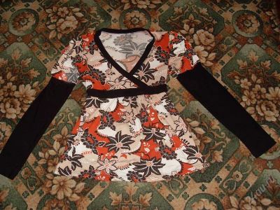 Лот: 2228289. Фото: 1. Кофточка с рукавами 44-46 трикотаж. Свитеры, толстовки, худи