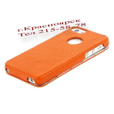 Лот: 2250903. Фото: 1. чехол книжка iphone 4/4s orange... Чехлы, бамперы