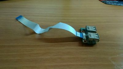 Лот: 11958939. Фото: 1. Плата usb порта для ноутбука HP... Платы расширения, контроллеры, доп. порты